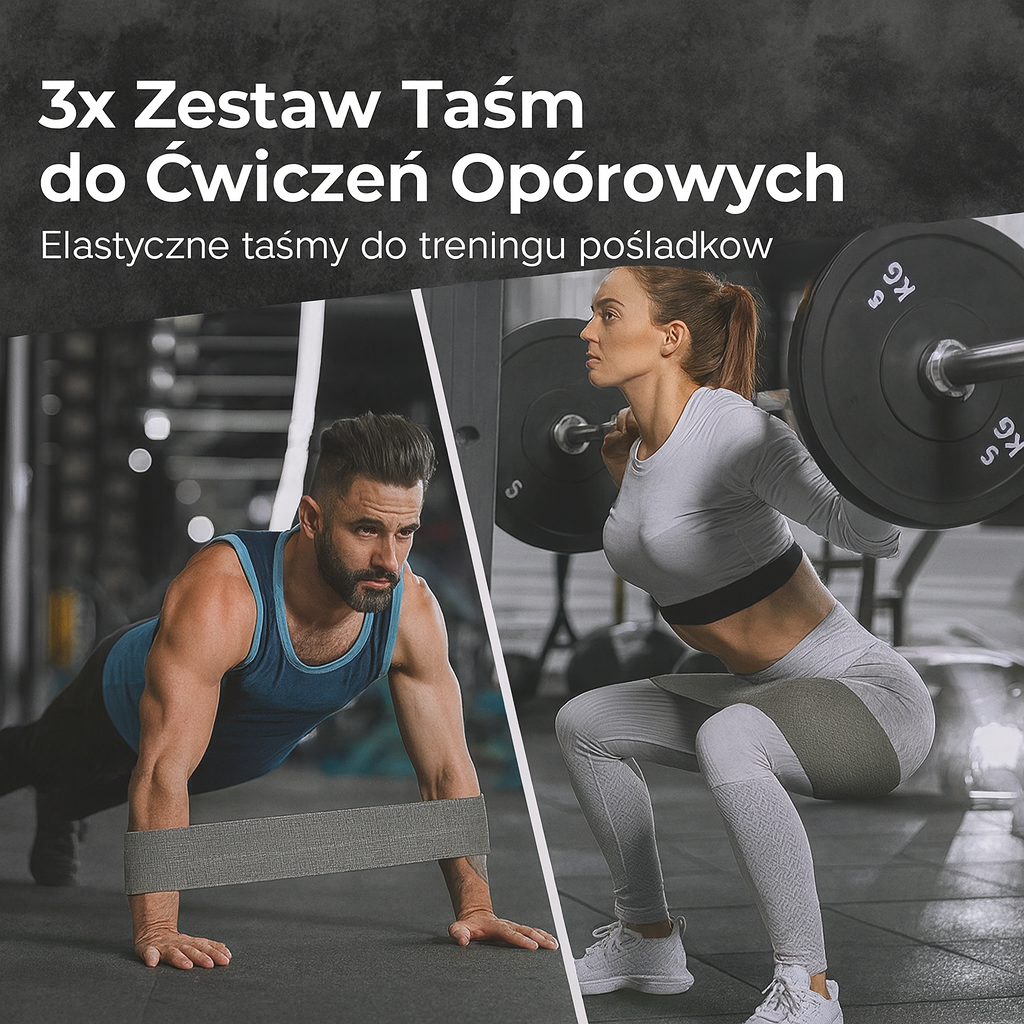 FORTIVÉ PowerBands – Zestaw premium gum oporowych do treningu siłowego