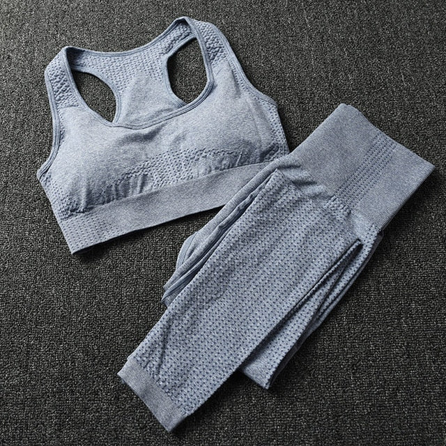 Gym 2 Piece Set Workout Clothes for Women Yoga Set-3