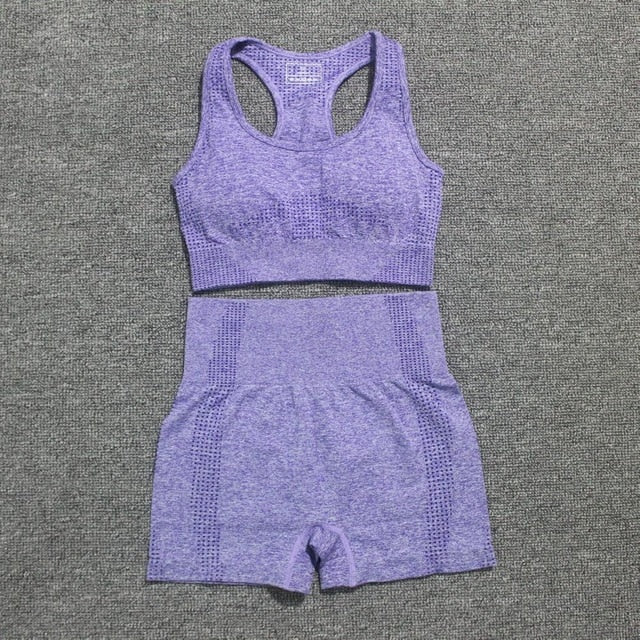 vital seamless yoga set gym set women workout clothes for women active wear sport suit-14
