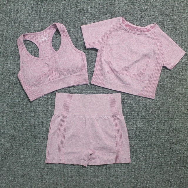vital seamless yoga set gym set women workout clothes for women active wear sport suit-2