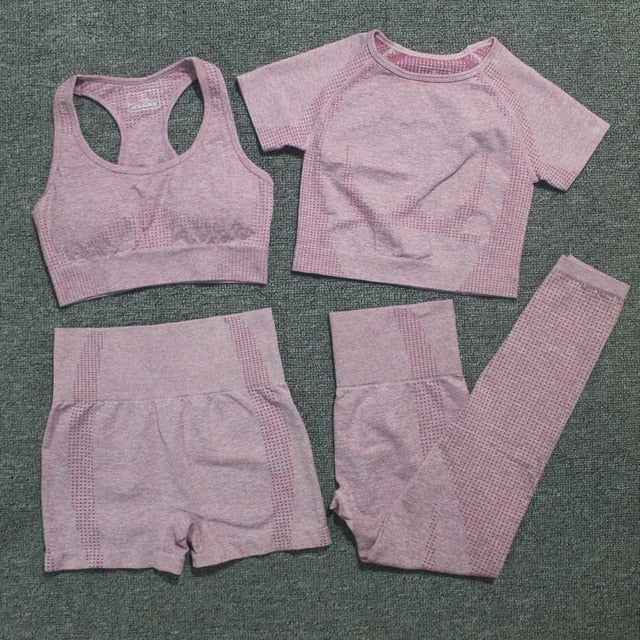 vital seamless yoga set gym set women workout clothes for women active wear sport suit-1