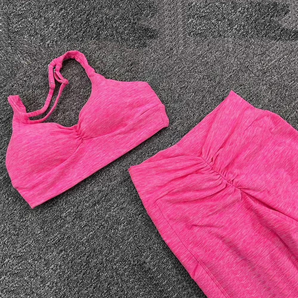 FORTIVÉ – Zestaw Sportowy Premium: Biustonosz Push-Up + Legginsy Scrunch