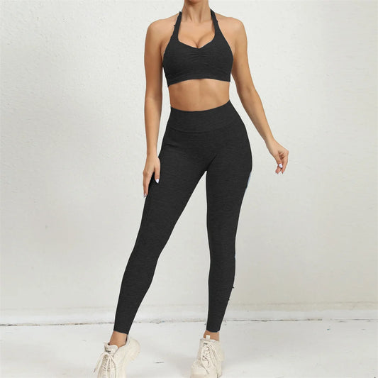 FORTIVÉ – Zestaw Sportowy Premium: Biustonosz Push-Up + Legginsy Scrunch
