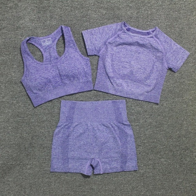 vital seamless yoga set gym set women workout clothes for women active wear sport suit-5