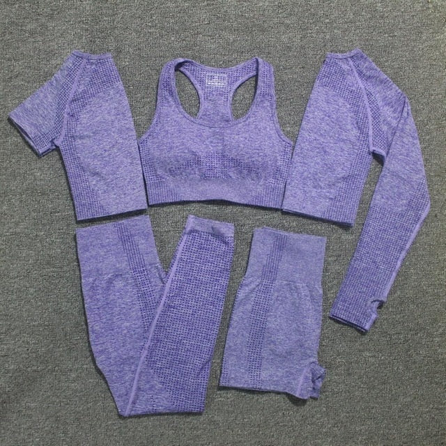 vital seamless yoga set gym set women workout clothes for women active wear sport suit-12