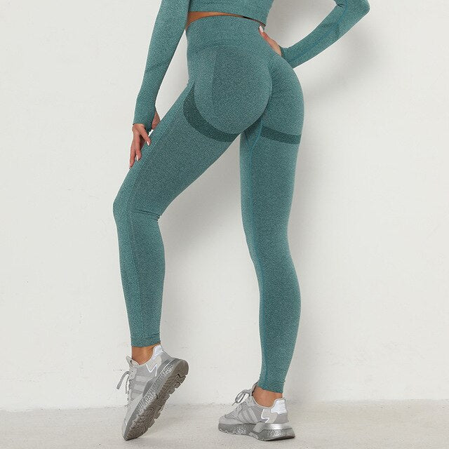Women Yoga Pants Gym Fitness Leggings Workout Leggins High Waist Seamless Tights Sport Running Activewear Girl Sportswear-9